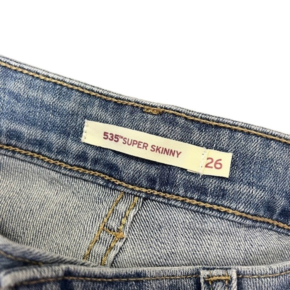 LEVI’S 535 Super Skinny 26 Stars Hearts - Picture 8 of 11